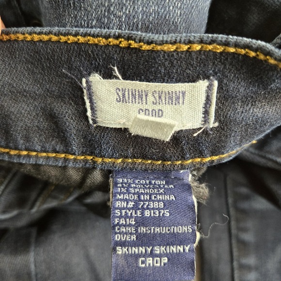 Madewell Jeans Womens 28x25 Blue Denim Skinny Skinny Crop Stretchy Dark Wash - Picture 13 of 14